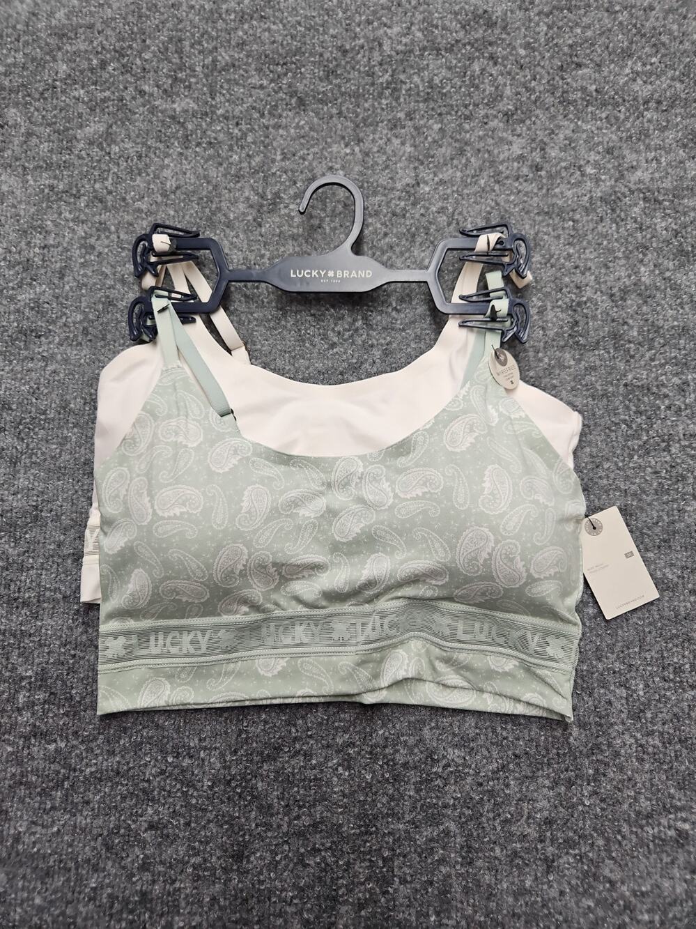 Lucky Brand Woman's Wire Free Bralette Size Medium Multicolor